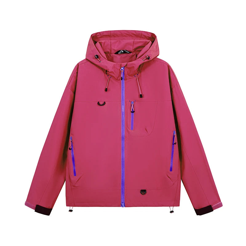 Unisex Waterproof Outdoor Hiking Windbreaker Jacket