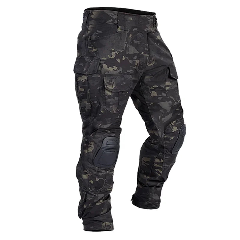Unisex Tactical Combat Cargo Pants with Knee Pads
